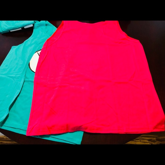 “Wasted-1 & Wasted-2”Tank tops HOT PINK DUMMER TOP - Picture 3 of 3